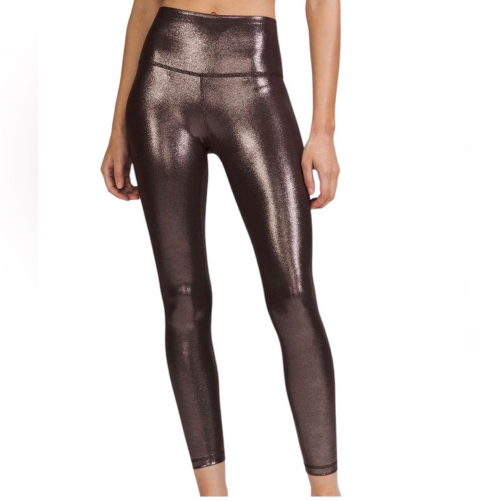 Lululemon metallic leggings